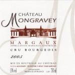 Château Mongravey 2005, Margaux AOC, S.C.E.A. Mongravey, Arsac, Francie
