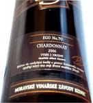 1. Ego No. 70 (Chardonnay) 2006 výběr z hroznů - Moravské vinařské závody s.r.o. Bzenec