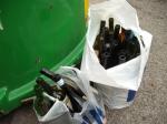 nejužitečnější část projektu - recyklace lahví :-)