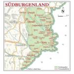 Mapa vinařské podoblasti Südburgenland