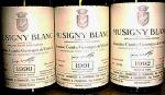 Musigny blanc - původní etikety