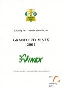 Přední strana publikace Katalog VIII. ročníku soutěže vín GRAND PRIX VINEX 2001.