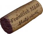 Plný korek délky 44 mm Frankovka 2002 pozdní sběr (barrique) - Malý vinař František Mádl Velké Bílovice.
