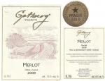 Etiketa Merlot 2009 výběr z bobulí - Gotberg, a.s. Popice.