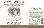 Etiketa Frankovka 2009 pozdní sběr - Znovín Znojmo a.s..