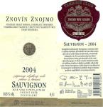 Etiketa Sauvignon 2004 pozdní sběr - Znovín Znojmo a.s.