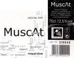 Etiketa Original Muscat 2006 Vino de la Tierra (VdT) - Vinyes i Bodegues Miquel Oliver, S.L., Mallorca, Španělsko.