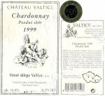 Etiketa Chardonnay 1999 pozdní sběr - Vinné sklepy Valtice, a.s.