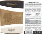 Etiketa Sauvignon 2015 pozdní sběr - Rodinné vinařství Břeclav s.r.o.