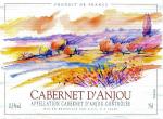 Etiketa Cabernet d´Anjou Appellation Cabernet d´Anjou Contrôlée (AOC) (rosé) - S.F.V., Francie.