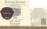Etiketa Kerner 2016 výběr z hroznů - Znovín Znojmo a.s.