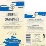 Etiketa Chardonnay 2004 pozdní sběr - Vinselekt Michlovský a.s. Rakvice.
