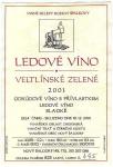 Etiketa Veltlínské zelené 2001 ledové - Vinařství rodiny Špalkovy, Nový Šaldorf je použita z naší databáze a je na ní uvedeno číslo lahve 495.