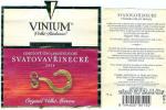 Etiketa Svatovavřinecké 2004 odrůdové jakostní - Vinium a.s. Velké Pavlovice.