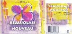 Etiketa Beaujolais Nouveau 2006 Appellation Beaujolais Contrôlée - S.F.V., Francie.