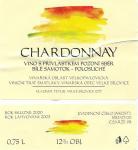 Etiketa Chardonnay 2000 pozdní sběr - Vinařství Vladimír Tetur Velké Bílovice.