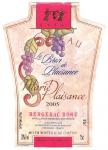 Etiketa Le Brin de Plaisance 2005 Appellation Bergerac Controlée (AOC) (Rosé) - Château Marie Plaisance, Francie.