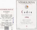 Etiketa Codru 1994 Vin de Calitate Superiorã (pozdní sběr) - Taraklia S.A., Moldávie.