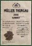 Etiketa Müller-Thurgau 2000 kabinet - Vinné sklepy s.r.o. Chomutov.