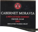 Etiketa Cabernet Moravia 2002 kabinet - Vinselekt-šlechtitelská stanice vinařská Rakvice.