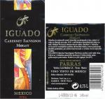 Etiketa Iguado 2004 Cabernet Sauvignon x Merlot - Casa Madero S.A., Parras, Mexico.
