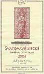 Etiketa Svatovavřinecké 2004 zemské - Vinné sklepy Maršovice, v.o.s.