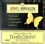Popis: Etiketa Tramín červený 2002 odrůdové jakostní - Víno Mikulov a.s.