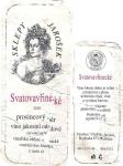 Etiketa Svatovavřinecké 2002 odrůdové jakostní - Sklepy Jarošek, Mutěnice.