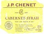 Popis: Etiketa Cabernet Sauvignon x Syrah 2002 Vin de Pays D´OC - J. P. Chenet.