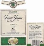 Etiketa Dom Yago 2003 Denominación de Origen (DO) - Bodegas Viños Angel Luis Pablo S.L., Terrer -Zaragoza, Španělsko.