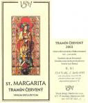 Etiketa St. Margarita Tramín červený 2003 výběr z hroznů - Vinné sklepy Maršovice v.o.s.
