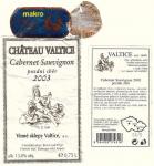 Etiketa Cabernet Sauvignon 2003 pozdní sběr - Vinné sklepy Valtice, a.s.