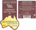 Etiketa Cabernet Sauvignon 2003 - Barossa Estate, Austrálie.