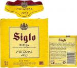 Etiketa Siglo 2003 Denominación de Origen Calificada (DOCa) (Crianza) - Bodegas Age Fuenmayor, La Rioja, Španělsko.