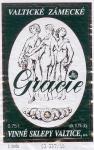Etiketa Gracie bílá – známkové jakostní – Vinné sklepy Valtice, a.s.