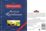 Etiketa Fürstenstein 2002 Auslese (výběr z hroznů) - Rheinhessen.