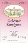 Etiketa Cabernet Sauvignon odrůdové jakostní - Vinné sklepy Valtice, a.s.