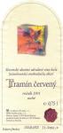 Etiketa Tramín červený 2001 odrůdové jakostní - Vitis trade s.r.o. provoz Pezinok.