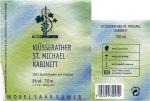 Etiketa Klüsserather St. Michael 2001 Kabinett (kabinet) - Mosel-Saar-Ruwer, E. Ph. Deforth GmbH & Co, Framersheim, Německo.