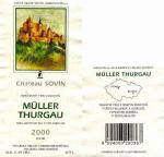 Etiketa Müller-Thurgau 2000 - Agrosovín Boršice a.s.