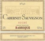 Etiketa Cabernet Sauvignon barrique 2000 odrůdové jakostní – Družstevní vinné sklepy s.r.o. Hodonín.