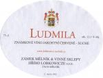 Etiketa Ludmila 2002 známkové jakostní – Zámek Mělník & vinné sklepy Jiřího Lobkowicze s.r.o.