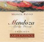 Etiketa Monte Rojo 2002 – Mendoza Argentina.