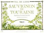 Etiketa Sauvignon de Touraine 2002 Appellation Touraine Contrôlée (AOC) - Delhaize Le Lion, Bruxelles. 