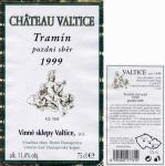 Etiketa Tramín červený 1999 pozdní sběr - Vinné sklepy Valtice, a.s.