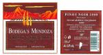 Etiketa Pinot Noir 2000 Mendoza (barrique) - České vinařské závody a.s. Praha.