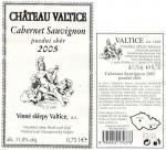 Etiketa Cabernet Sauvignon 2005 pozdní sběr - Vinné sklepy Valtice, a.s.