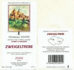 Etiketa Zweigeltrebe 2000 výběr z hroznů - Agrosovín Boršice a.s.
