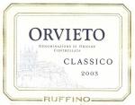 Etiketa Orvieto 2003 Denominazione di Origine Controllata (DOC) (Classico) - Ruffino S.P.A., Pontassieve, Firenze, Itálie