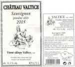 Etiketa Sauvignon 2005 pozdní sběr - Vinné sklepy Valtice, a.s.